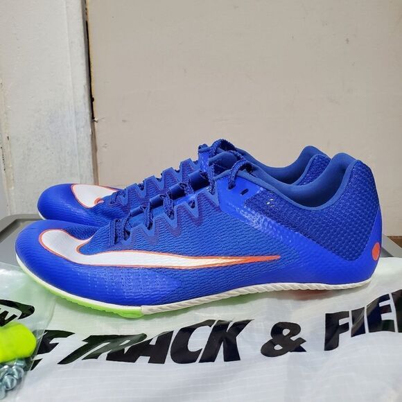 Nike Zoom Rival Sprinter Track Spikes Mens Sz 8.5 Racer Blue/Orange DC8753-401 - Picture 1 of 10